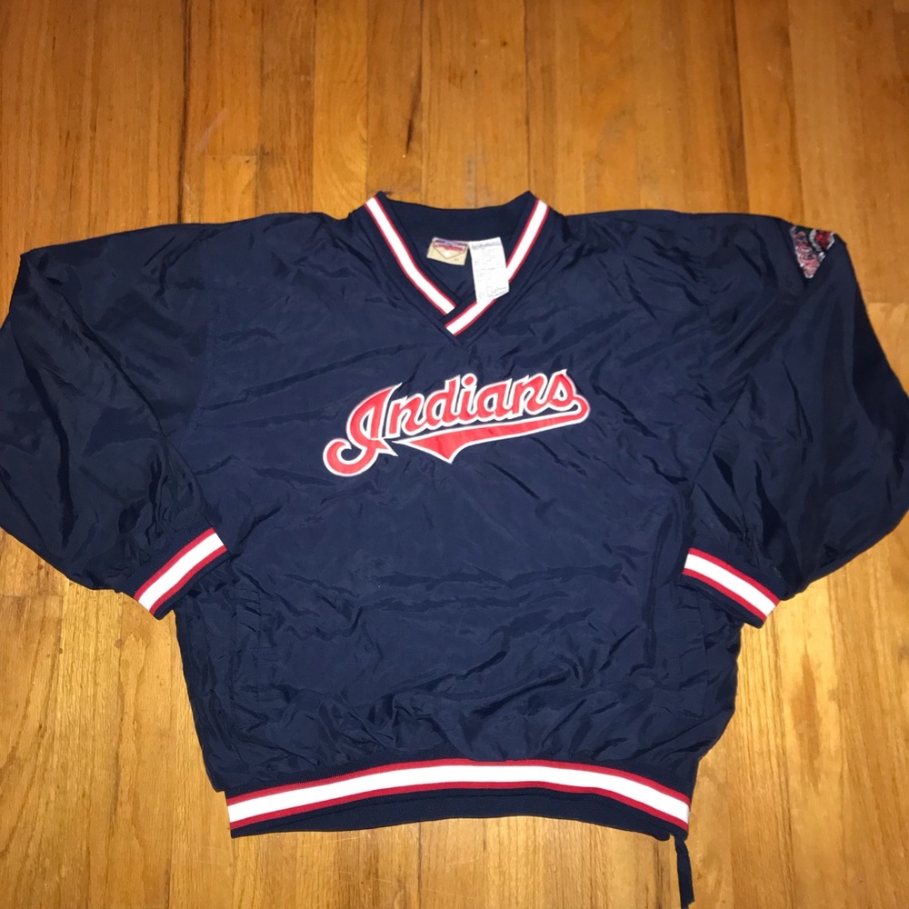 Vintage Cleveland Indians Windbreaker!!! Size L